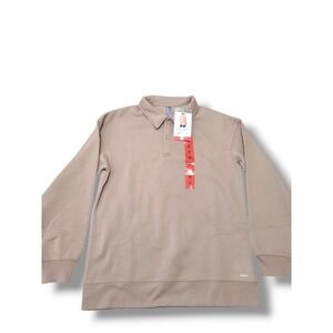 MONDETTA Long Sleeve Polo Shirt Medium Casual Pullover‎ Athletic Wear